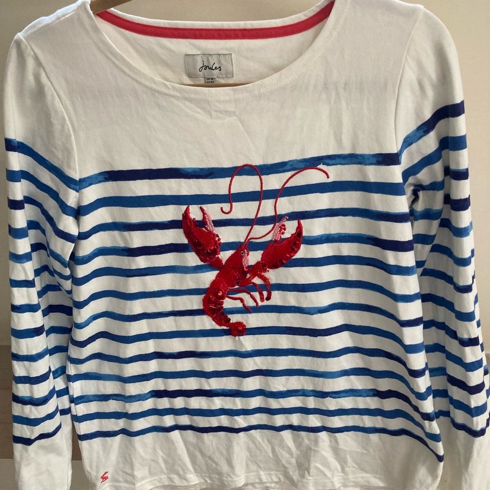 Joules Striped Lobster Long Sleeve Shirt for sale!